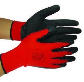 KIRMIZI / SİYAH  LATEKS ELDİVEN 10'' UGR