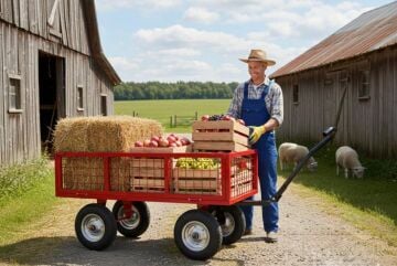 İBTAŞ 500 Kg Vagon Tipi Sepetli Yük Taşıma Arabası Çekme Aparatlı 4 Tekerli