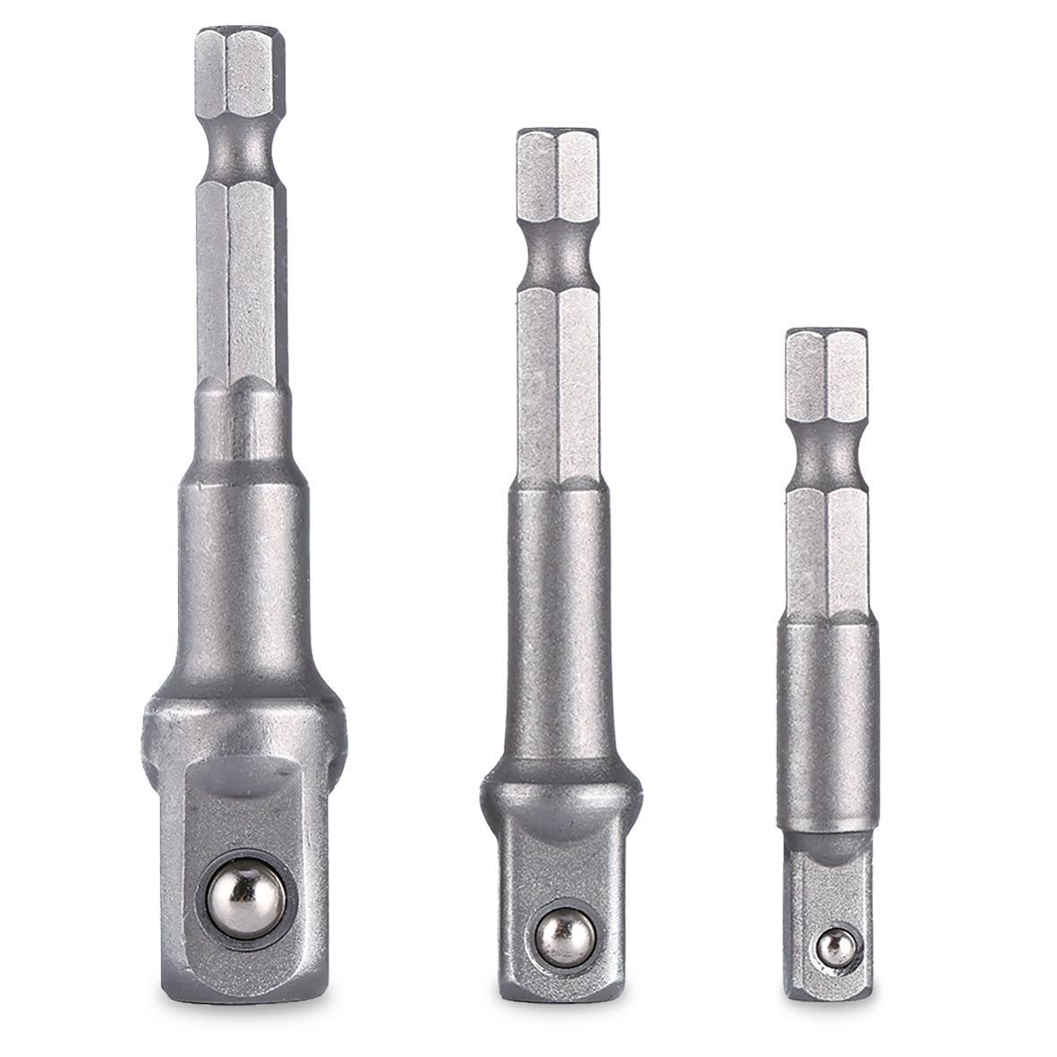 SGS1837 HEX Lokma Adaptörü 3 Parça - 1/2 -3/8 - 1/4