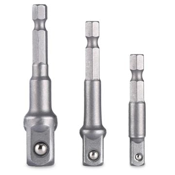 SGS1837 HEX Lokma Adaptörü 3 Parça - 1/2 -3/8 - 1/4