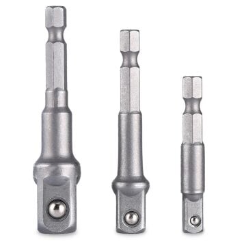 SGS1837 HEX Lokma Adaptörü 3 Parça - 1/2 -3/8 - 1/4