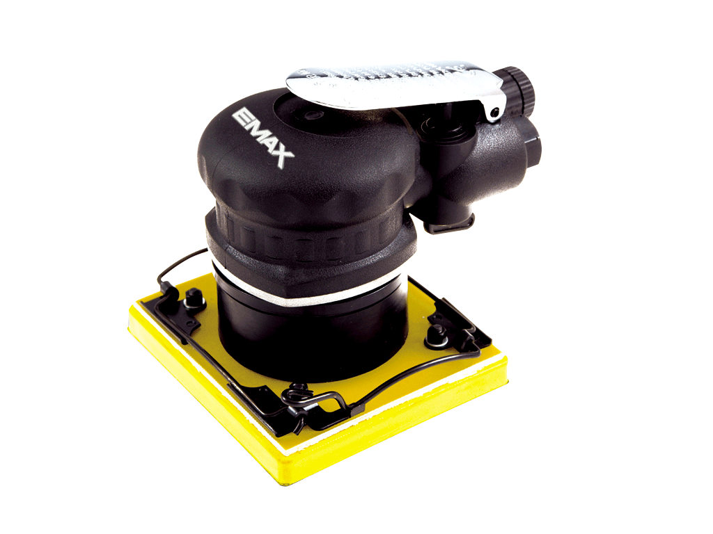 EMAX ET-2620 Havalı Kare Zımpara Tabancası Makinesi 100x110 mm (4''x4.3'') 8500 Devir
