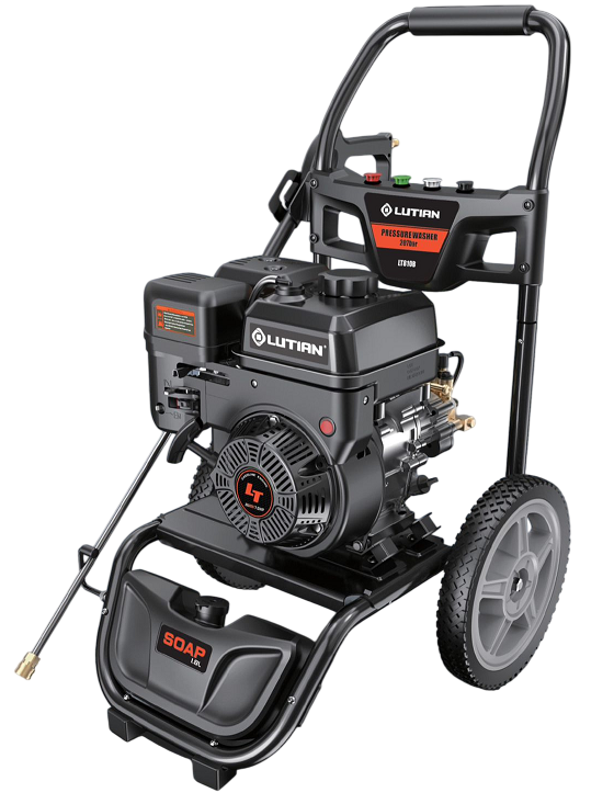 LUTİAN LT810B - 207 Bar Benzinli Yüksek Basınçlı Oto Araç Kamyon Zemin Yıkama Makinası 7 HP