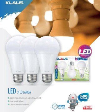 KLAUS Led 3'lü Lamba