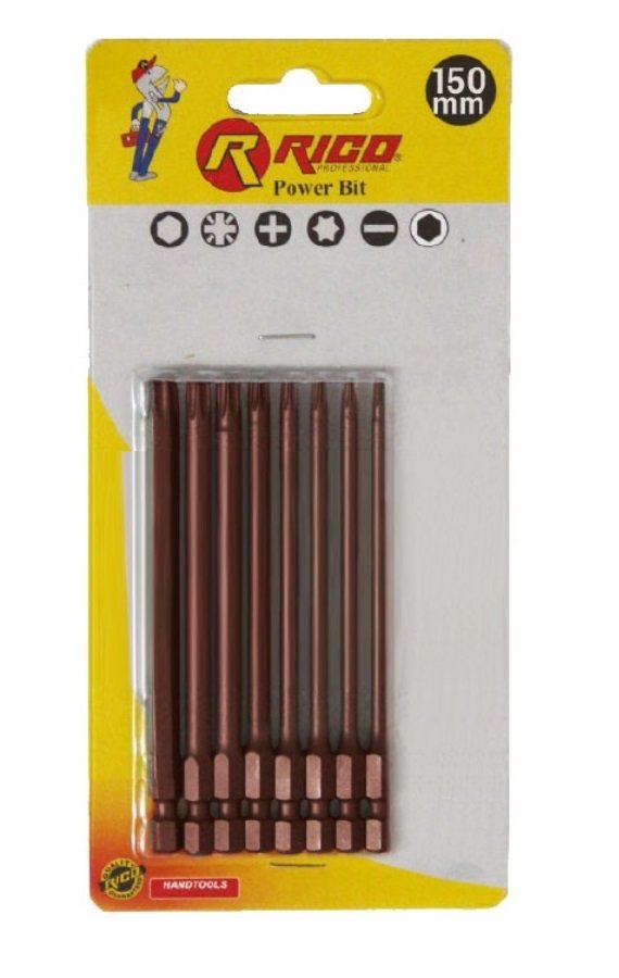 Rico 8 Parça Kaplamalı Torx Bits Seti 150 mm (005-KK1124)