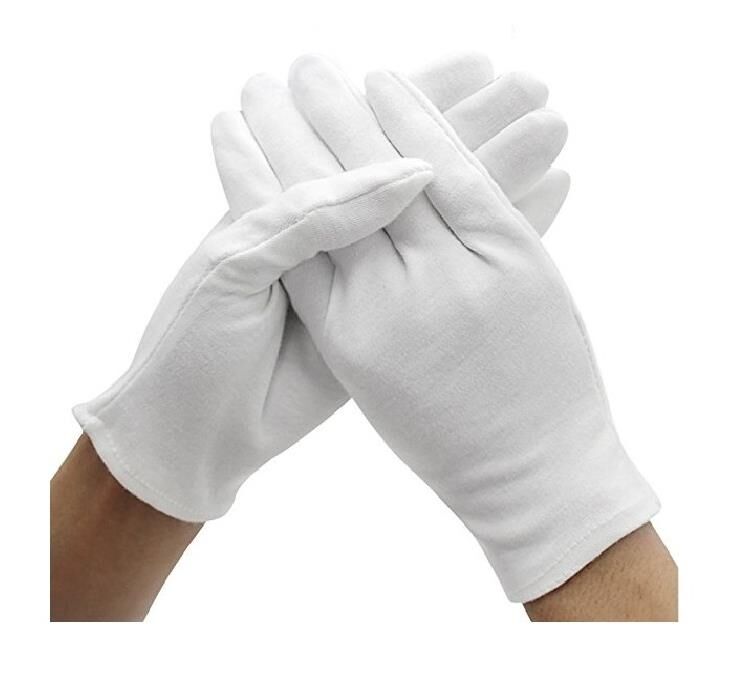 Bandocu Eldiveni Beyaz - Penye Kumaş İz Bırakmaz