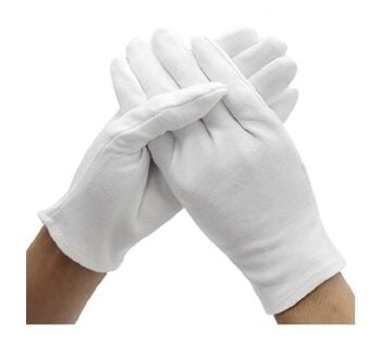 Bandocu Eldiveni Beyaz - Penye Kumaş İz Bırakmaz