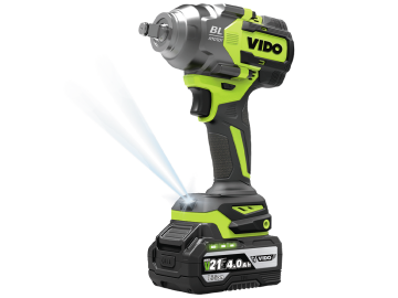 VIDO 21 Volt 760 Nm  1/2'' Akülü Somun Sökme Makinesi Kömürsüz Motor (WD040440210)
