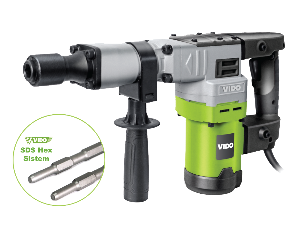 VIDO 3kg SDS HEX Kırıcı Matkap 1200 Watt (WD011410175)