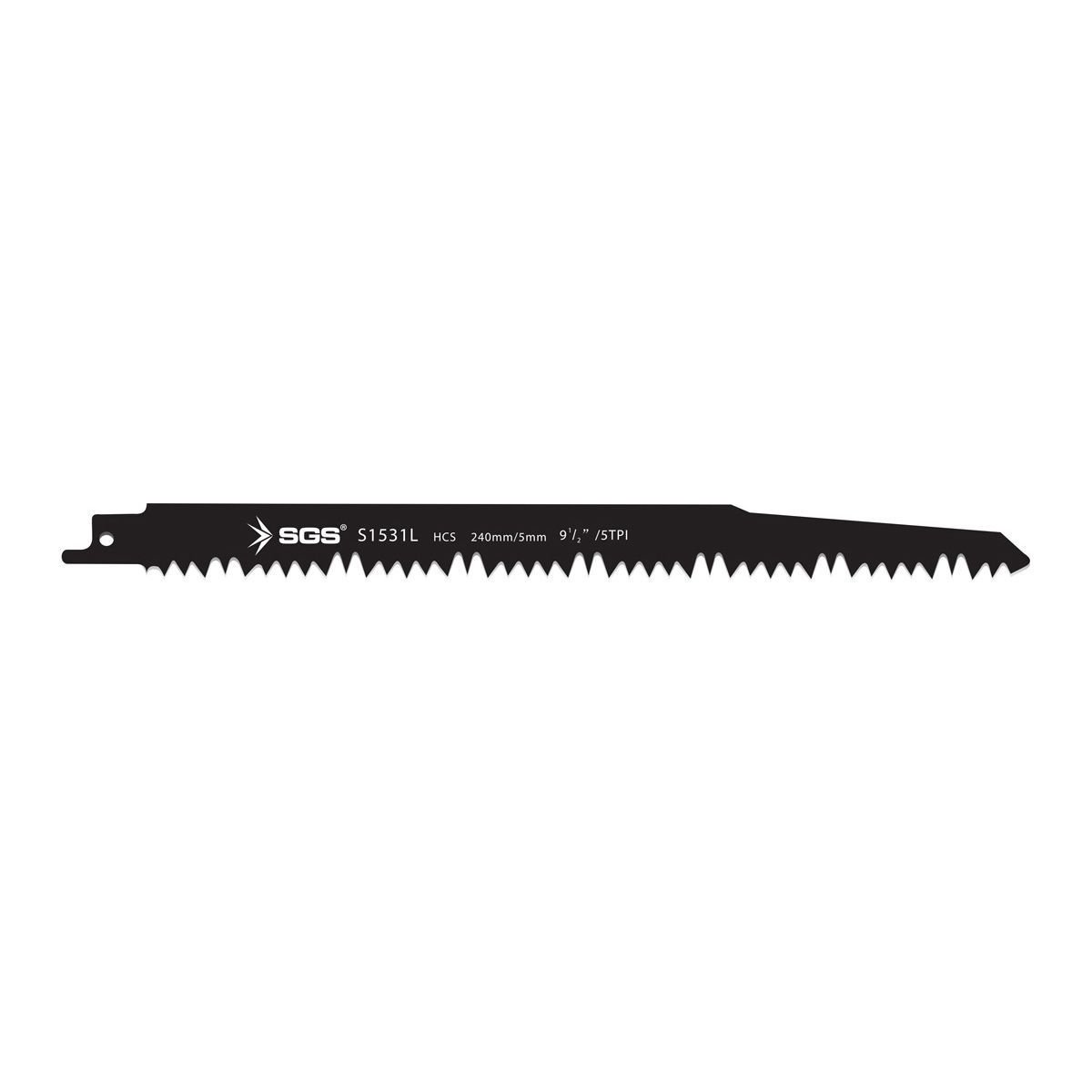 SGS 2711 (S1531L) Tilki Kuyruğu Ahşap Kesme Ucu 240mm / 5mm (5 li Paket x 20 PAKET)