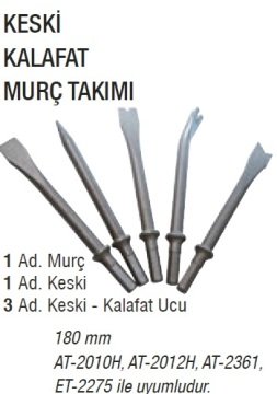 YAMA AT-2004H Keski Kalafat Murç Takımı 190mm