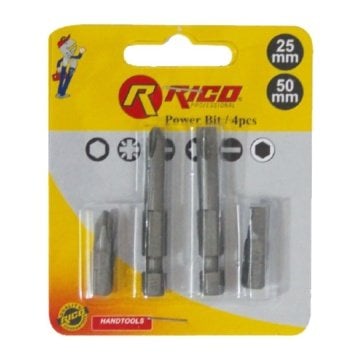 Rico 4 Parça Bits Uç Seti 25mm-50mm (005-KK1146)