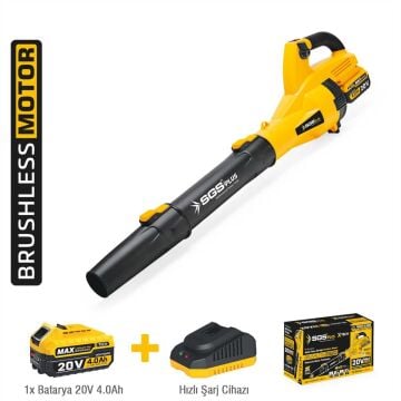 SGS5571 - 20 Volt 4 Amper Akülü Yaprak Hava Üfleme Makinesi Kömürsüz Motor
