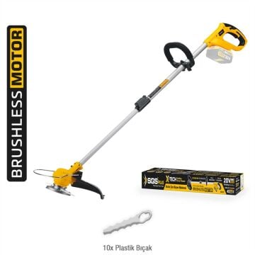 SGS5340B - AKÜSÜZ 20 Volt 4 Amper Çim Kenar Kesme Makinesi Kömürsüz Motor