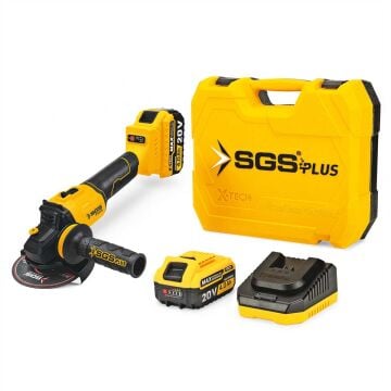 SGS5510 - 20 Volt 4 Amper 115mm Akülü Avuç Taşlama Makinası - Kömürsüz Motor