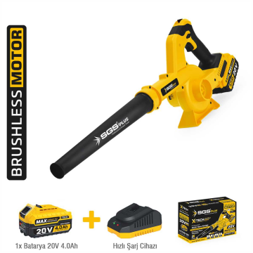 SGS5570 - 20 Volt 4 Amper Akülü Hava Üfleme Körüğü Makinası Kömürsüz Motor