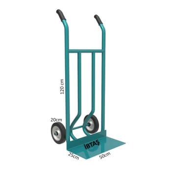 İBTAŞ 250 KG 2 Tekerli Koli Eşya Malzeme Kargo Taşıma EL Arabası