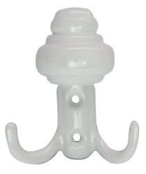 Metal Vestiyer Askıları Sarıklı Beyaz (100 Adet)