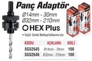 SGS Panç Adaptör HEX Plus