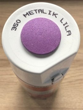 AKÇALI 350 Metalik Lila Sprey Boya 400 ML