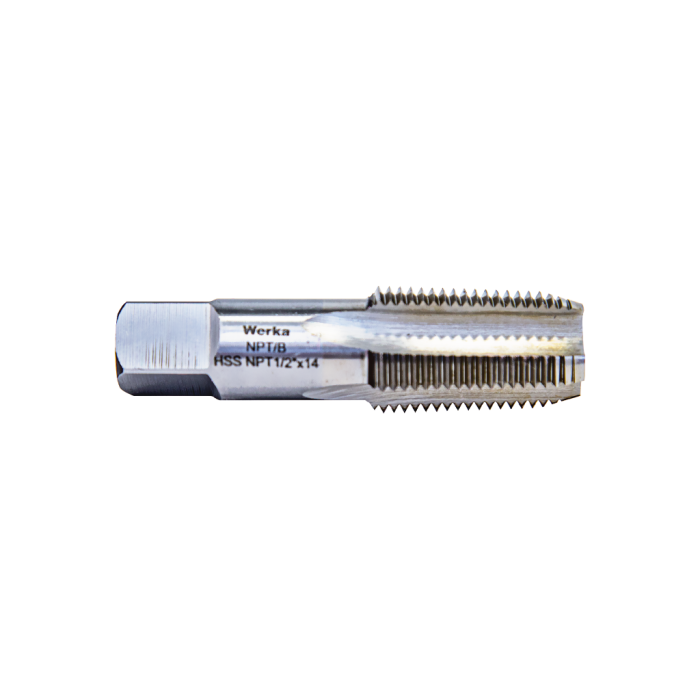 NPT 1:16 Form B - HSS Düz Konik Boru Kılavuzu NPT 1/4'' x 18