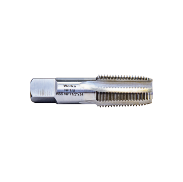 NPT 1:16 Form B - HSS Düz Konik Boru Kılavuzu NPT 1/8'' x 27