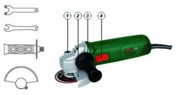 DWT WS08-125 Avuç Taşlama Makinası 125mm (680 Watt)