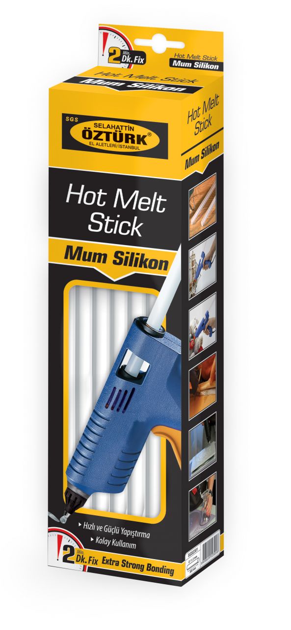 SGS 2301 Şeffaf Kalın Mum Silikon 1 Kg (11.2 x 300 mm)