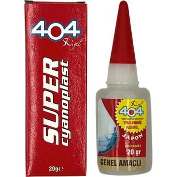 404 Genel Amaçlı Japon Süper Yapıştırıcısı 20 Gram
