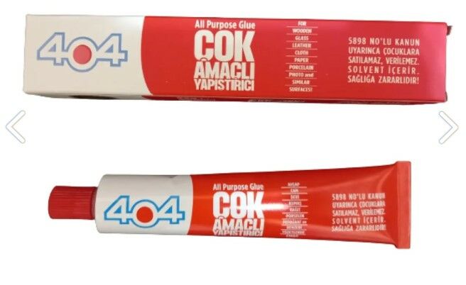 404 Çok Amaçlı Yapıştırıcı 92 Gram - Deri, Kağıt, Cam, Deri, Kumaş, Porselen