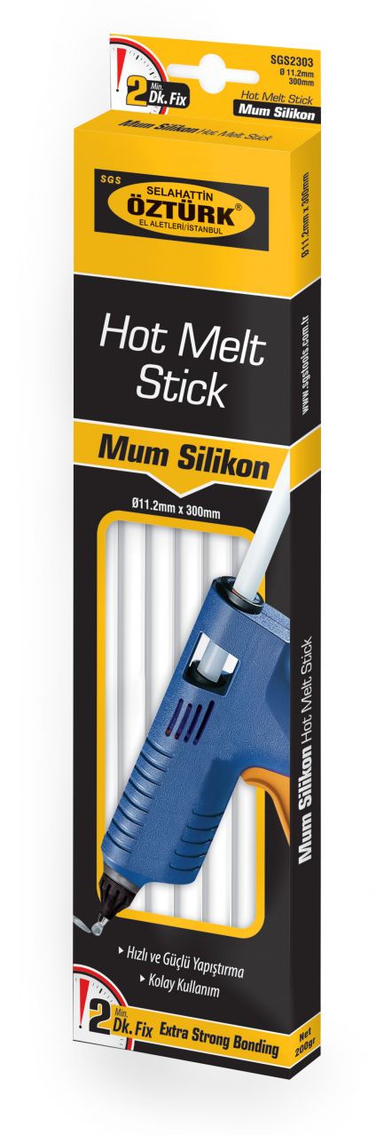 SGS 2303 Kalın Mum Silikon 200 Gram - 11.2 x 300mm - 50 ADET
