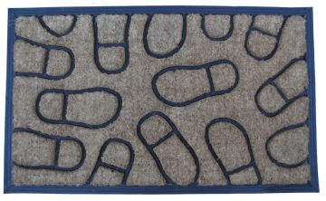 Kıl Fırçalı Kauçuk Paspas 50 x 90 cm