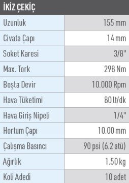 OSAKA OPT-P 243 Havalı Somun Sökme Tabancası Makinası  3/8''