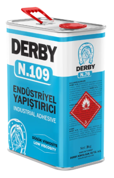 DERBY N109 Endüstriyel İnce Yapıştırıcı 3 KG - (Boya Tabancacıyla Atılabilir 1.8 - 2mm)