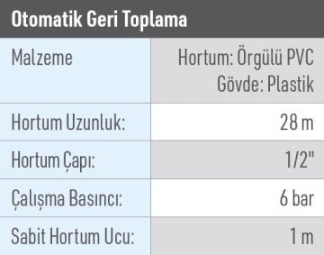 OSAKA OPT MS 28 Makaralı Su Hortumu (28 Metre)