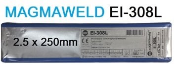 2.50 x 250mm MAGMAWELD EI 308L İnox Paslanmaz Elektrod (1 Paket - 80 Adet)