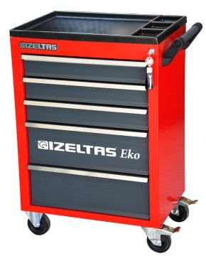İZELTAŞ 8243 Eko Serisi Takım Dolabı 5 Çekmeceli (Dolu) 96 parça