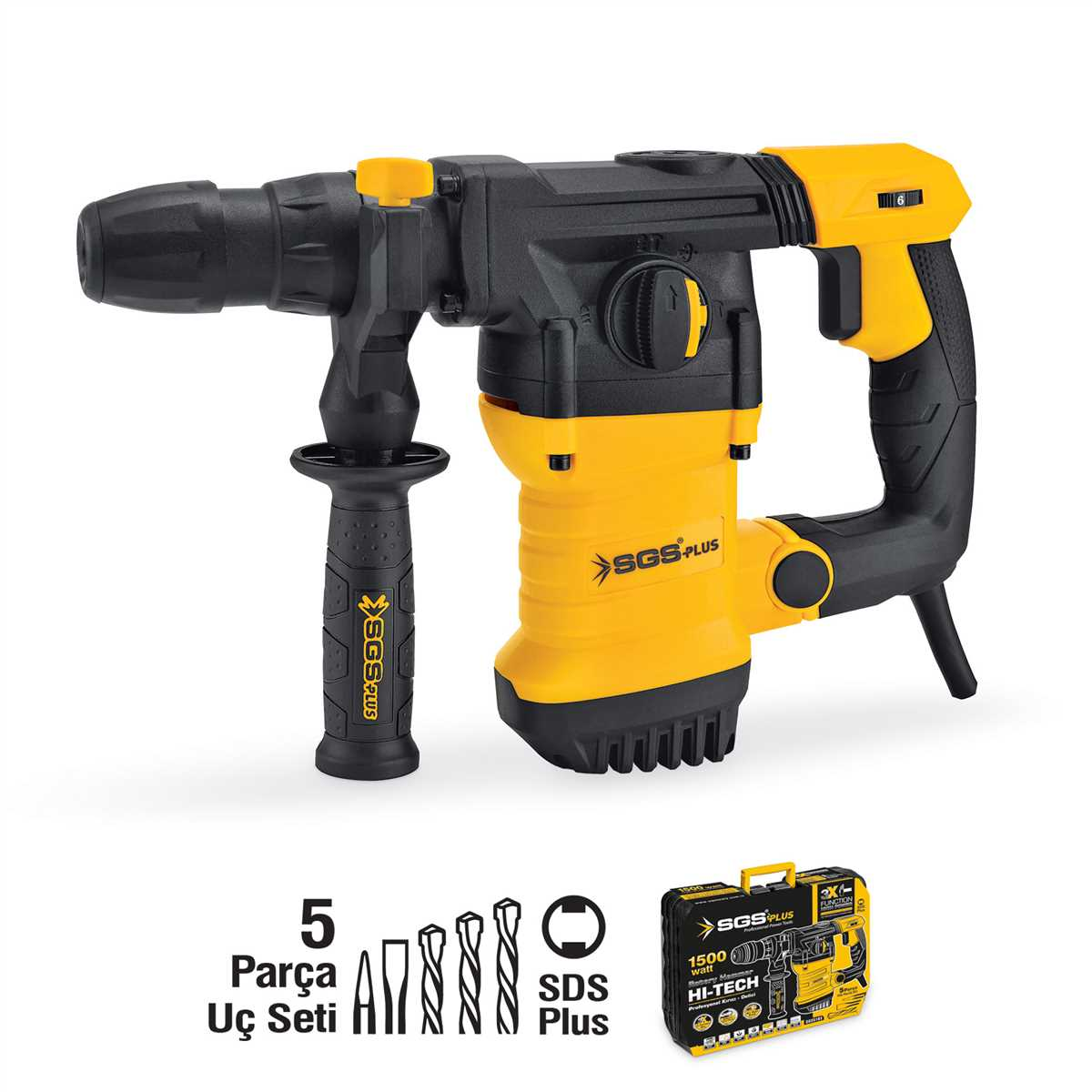 SGS5183 -  5 Joules SDS Plus Kırıcı Delici Matkap 1500 Watt