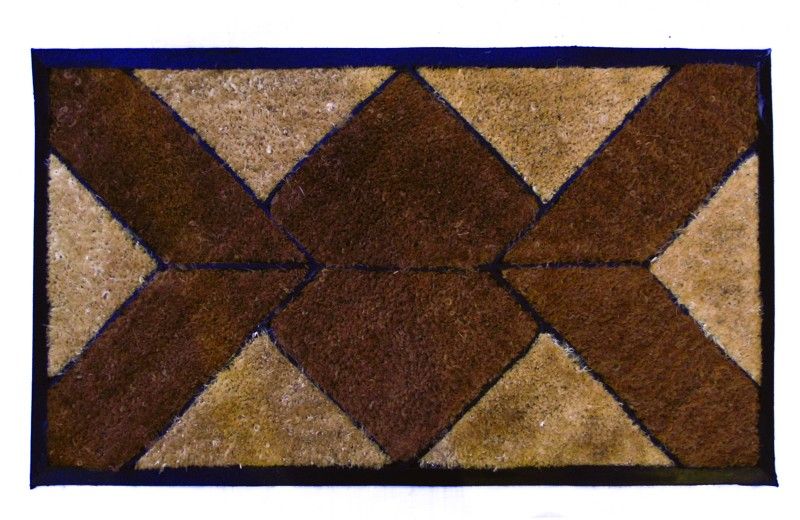 Ağartılmış Kıl Fırçalı Kauçuk Paspas 45 x 75 cm