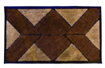 Ağartılmış Kıl Fırçalı Kauçuk Paspas 45 x 75 cm
