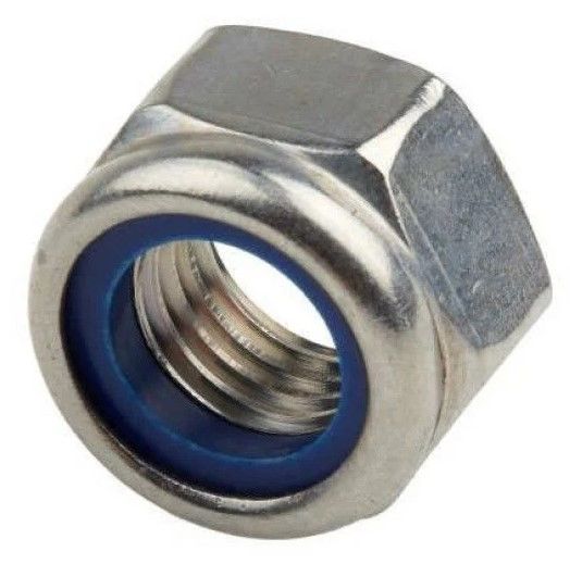 M5 Metrik Fiberli Somun 6 Köşe Beyaz DIN985