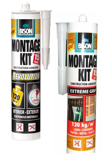 BİSON Montaj Kit 310ml Şeffat  -  12 Adet