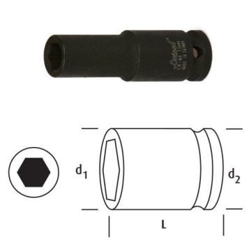 OSAKA Havalı Lokma Ucu Uzun 1/4''