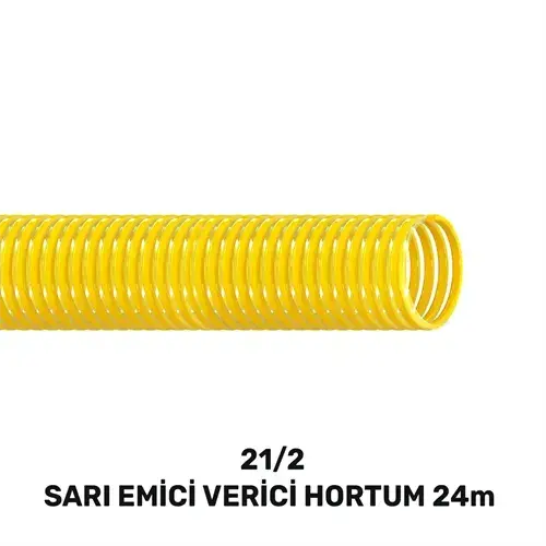 SGS4361 - 21/2 SARI EMİCİ VERİCİ HORTUM 24 MT
