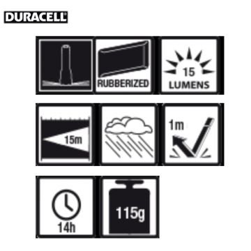 DURACELL Voyager CLX-1 Pilli El Feneri