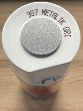 AKÇALI 357 Metalik Gri Sprey Boya 400 ML