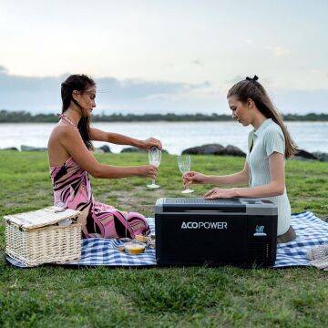 Acopower V18 12/24/220Volt 18Litre Kompresörlü Outdoor Oto Buzdolabı (Akü Dahil Değildir)