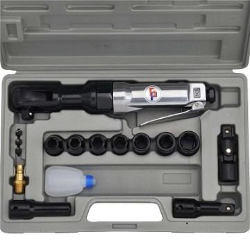 GISON Adaptörlü Havalı Cırcır Kolu Seti 1/2''