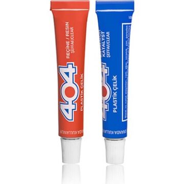 404 Plastik Çelik No:2 Cam Porselen Yapıştırıcı 41 Gram Şeffaf