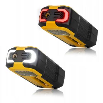 STANLEY SXIF0101 12V / Şarjlı Li-ion 150 PSI Dijital Göstergeli Akıllı Lastik Şişirme Pompası+Powerbank+SOS+Led Lamba